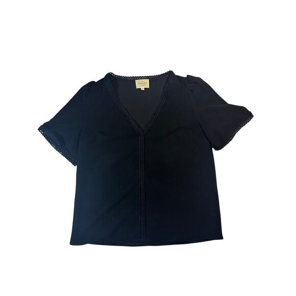 Sezane Valencia Blouse Black - Size 34 - XS/Small - Picture 3 of 8